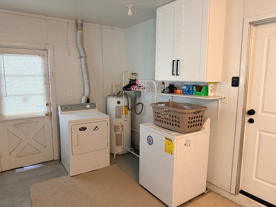 Washer and Dryer in the garage