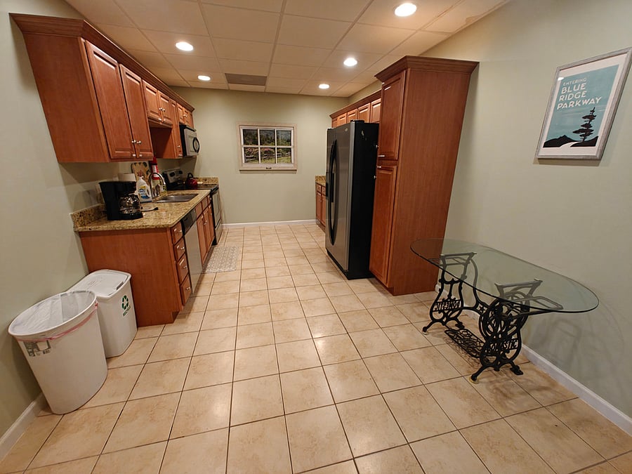 Fully stocked kitchen