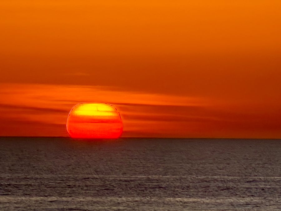 View from Venice Pier of sunset, 5 minute drive