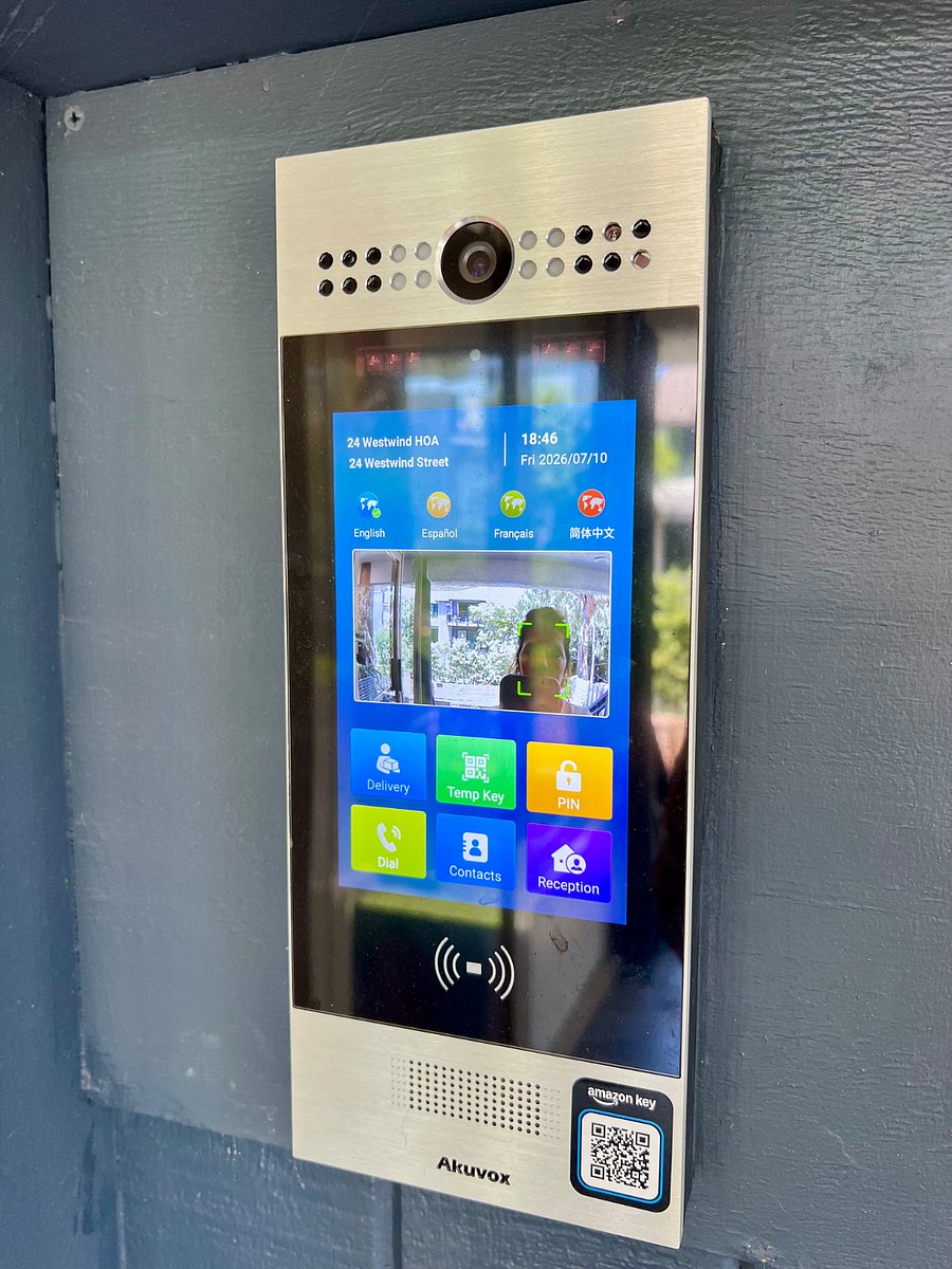 This is the keypad for the front door of the condo building, leading into the foyer