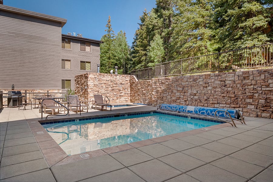 Black Bear pool with grills