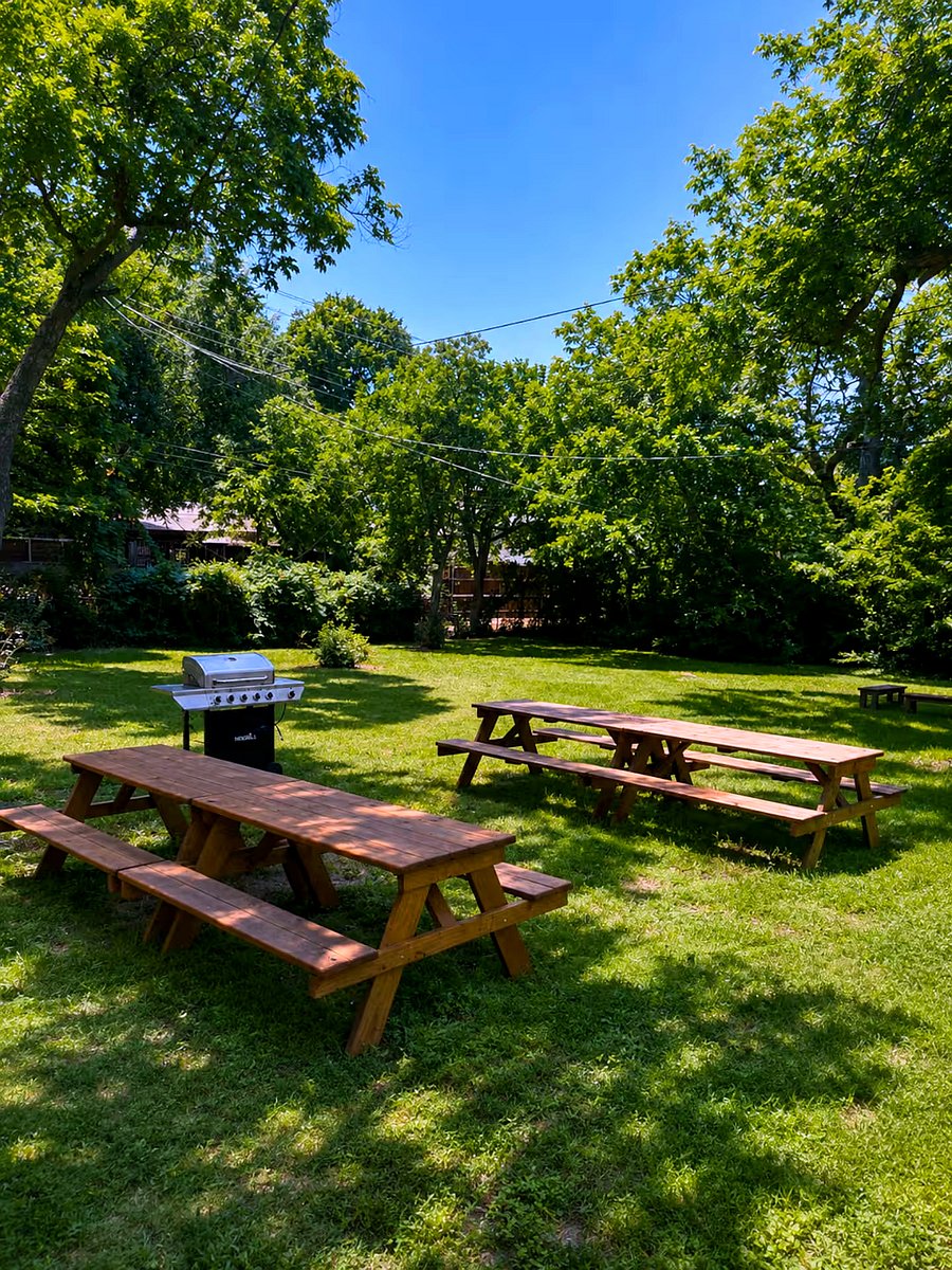 Pinic table and propane grill available