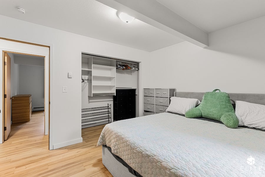 Primary bedroom with its own bathroom