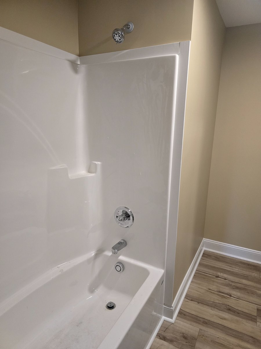 Both have tub/shower combos