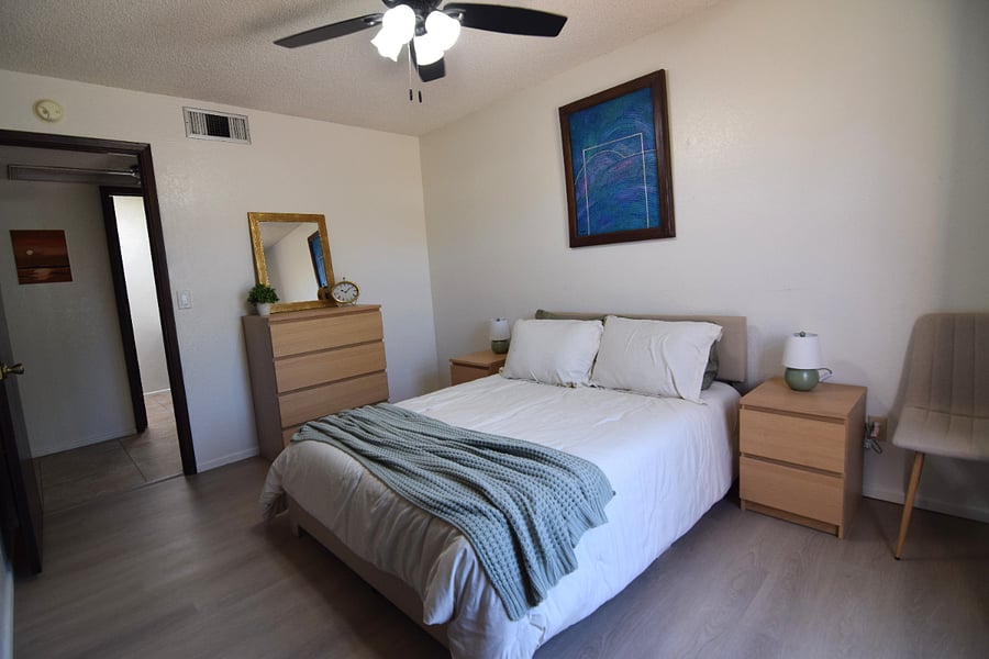 Spacious Guest Bedroom 2 with Stylish and Thoughtful Dcor