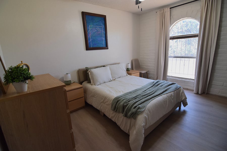 Spacious Guest Bedroom 2 with Stylish and Thoughtful Dcor