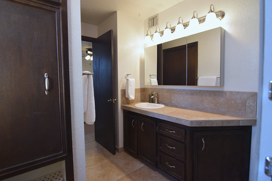 Primary Bathroom Featuring a Spacious Two-Person Shower and Additional Closet Space
