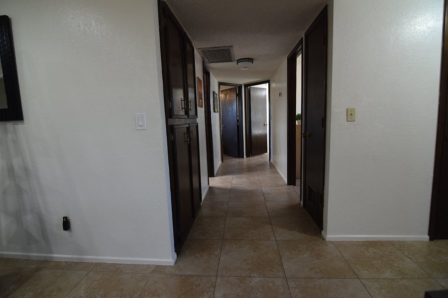 Hallway to Bedrooms and Bathrooms