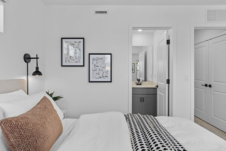 Attached private bathroom for Bedroom 2.
