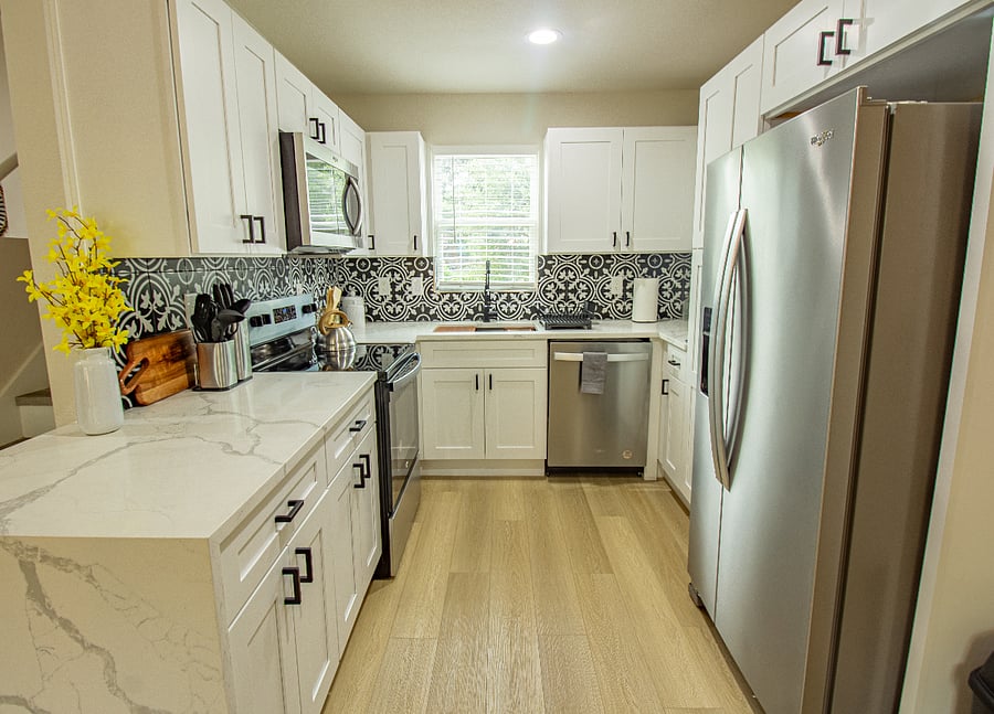 A modern kitchen designed for everything from morning coffee to family dinners.