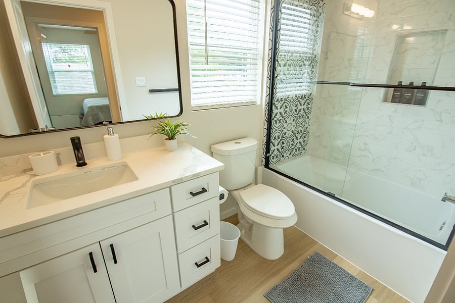 A comfortable bathroom thoughtfully prepared for every guest.