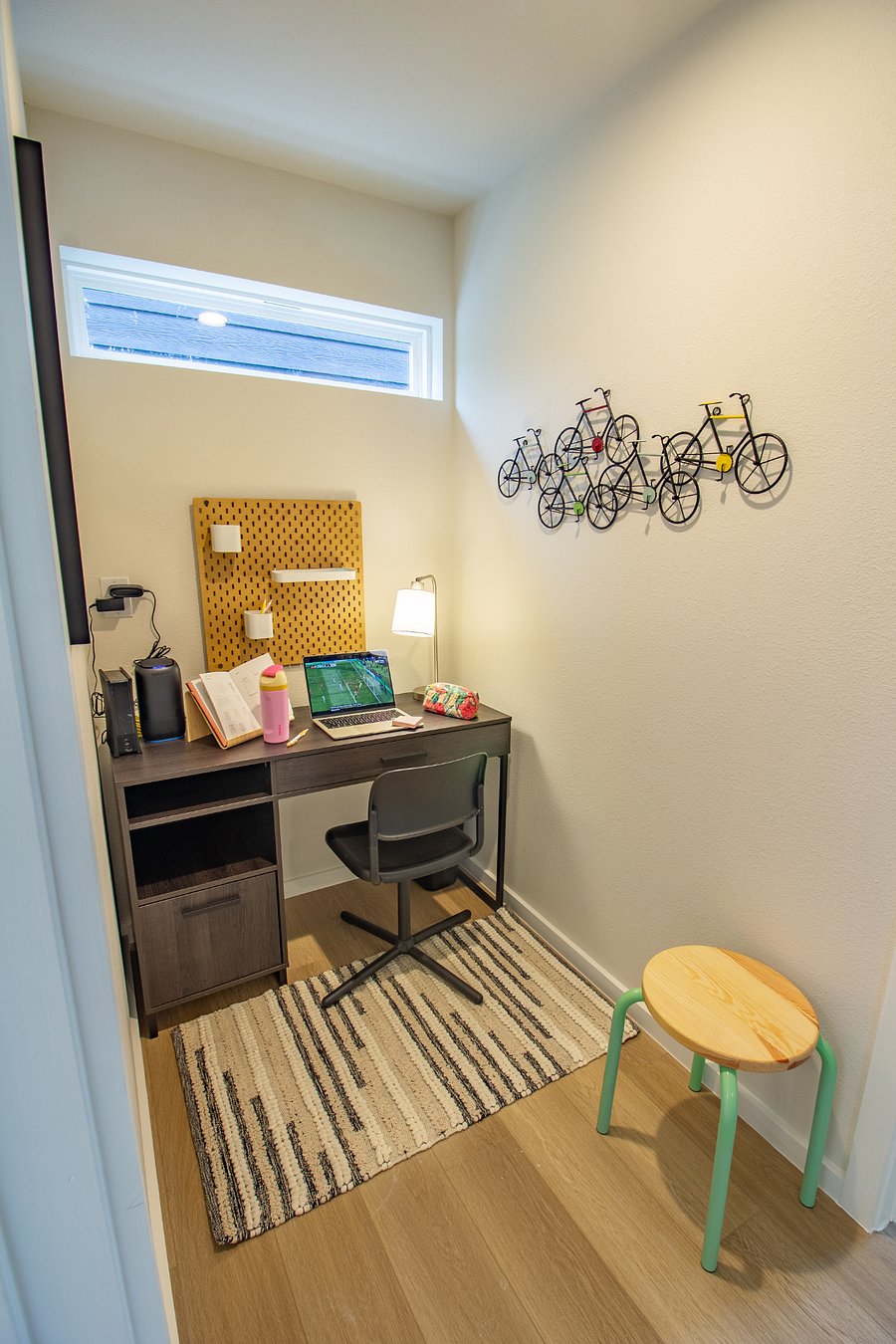 Stay productive with a dedicated workspace and high-speed Wi-Fi.