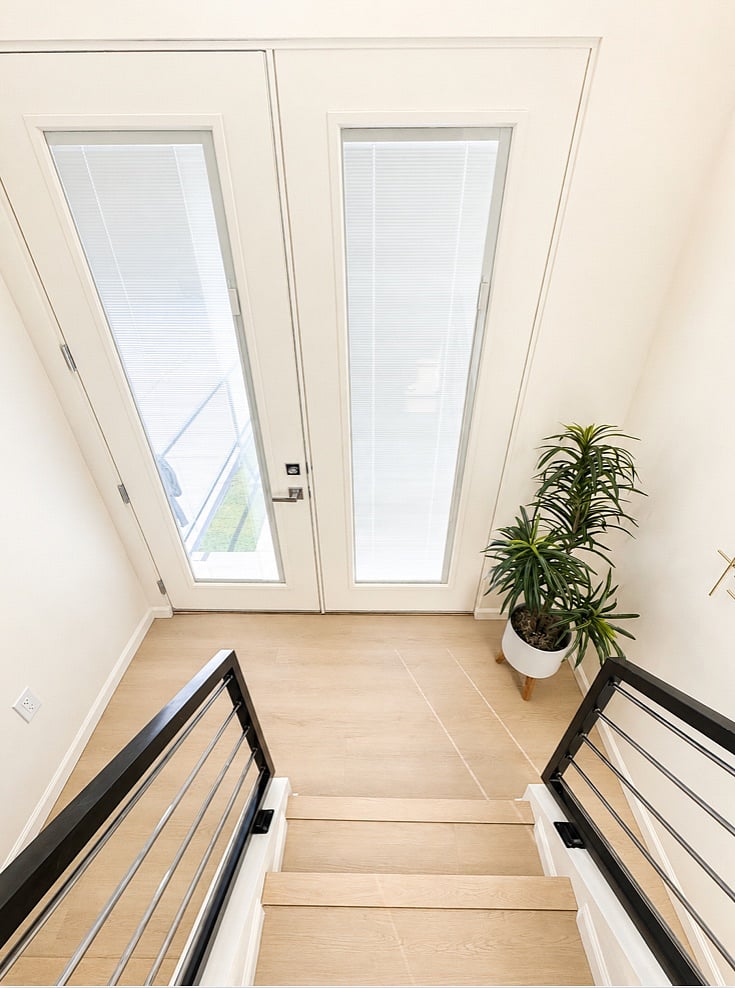 View of front doors once entered.