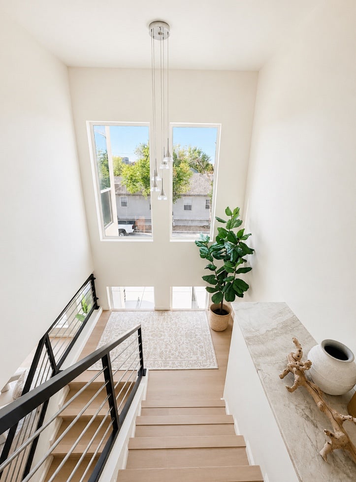 View atop main stairwell