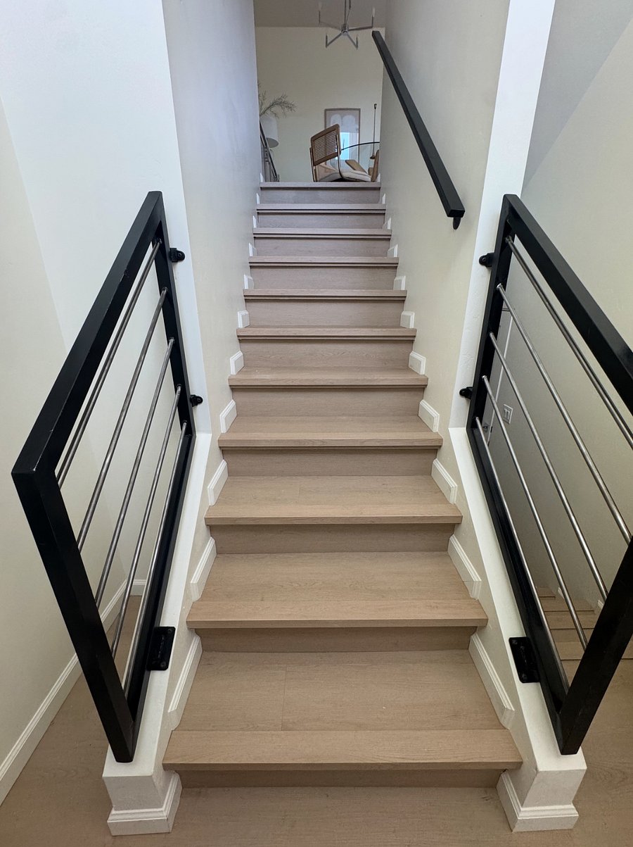 Heading up to the main floor.