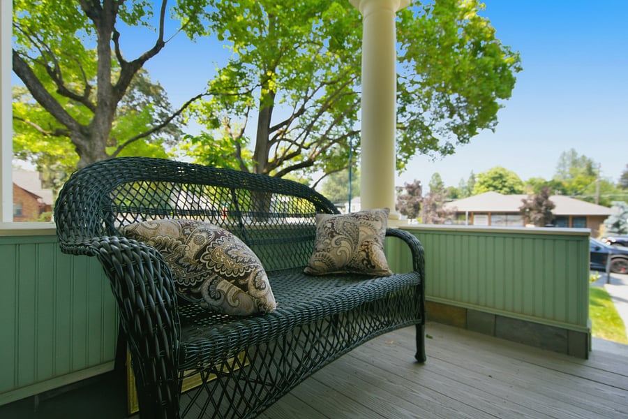 Relax on the front porch with a book