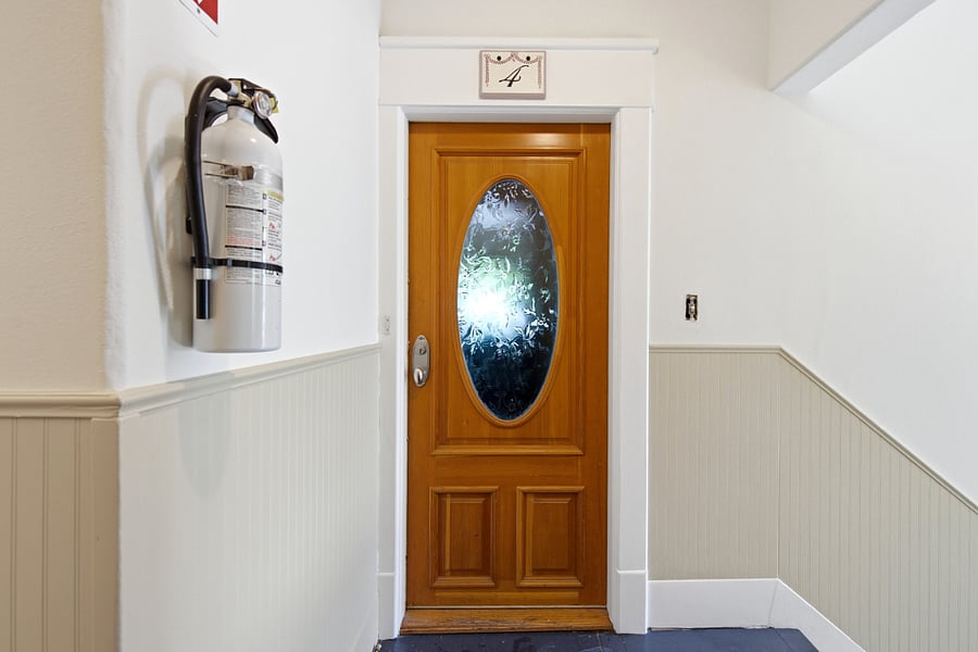 Front door to your private apartment
