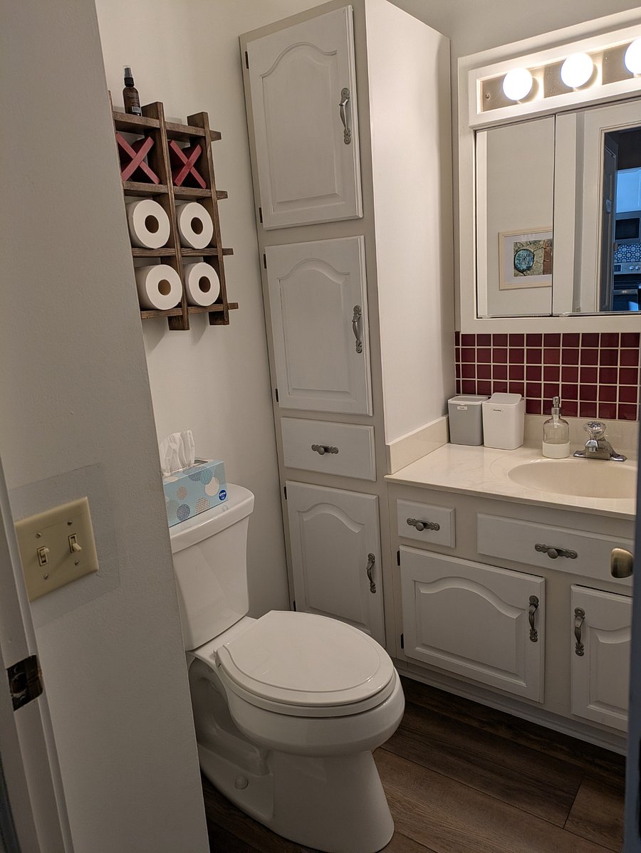 Half bath on main floor.