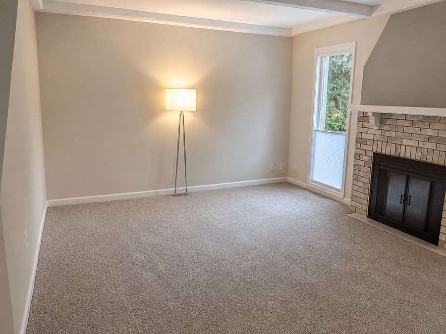 Living room/seating area with fireplace.