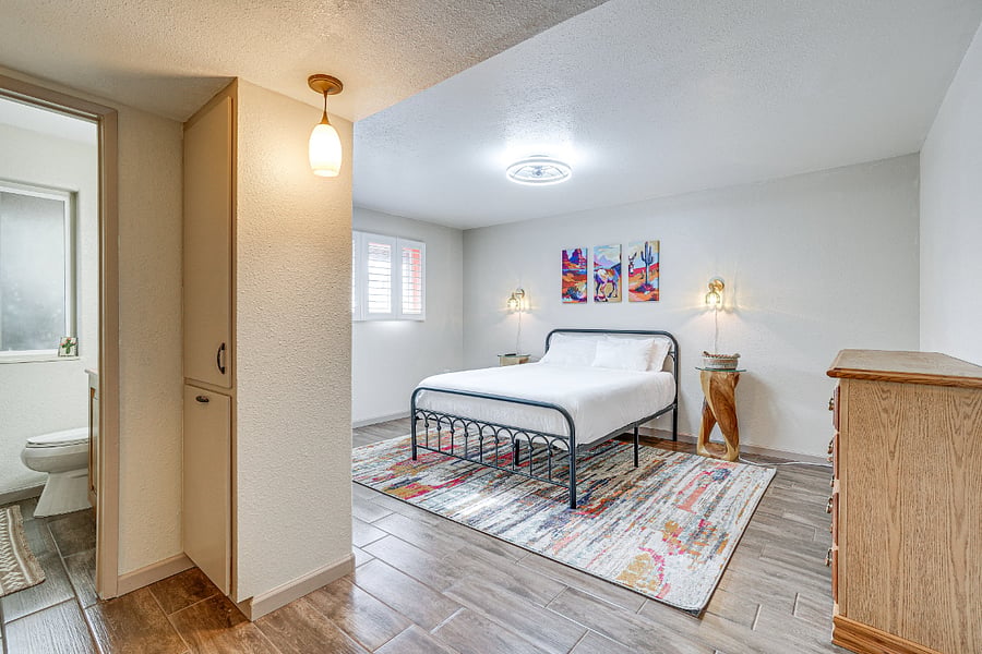 Master Bedroom (Queen Bed) with private bath