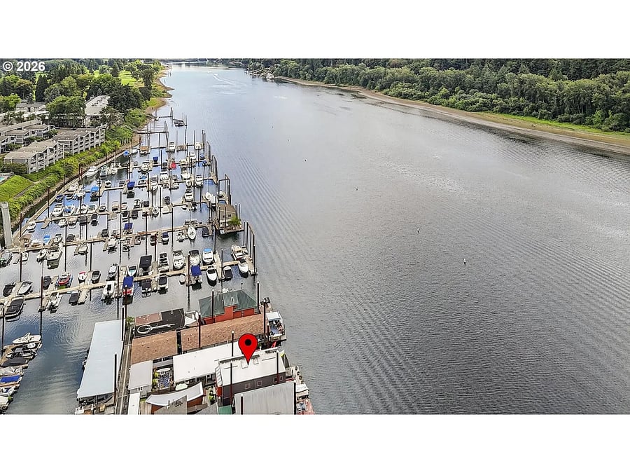 Aerial View: Tender House to the Left of Bubble