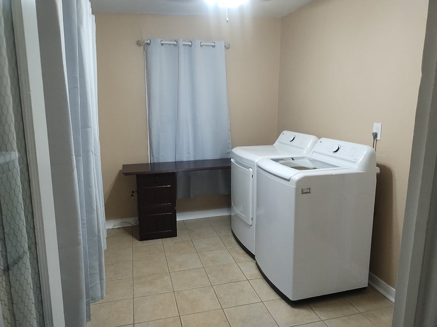 washer and dryer.