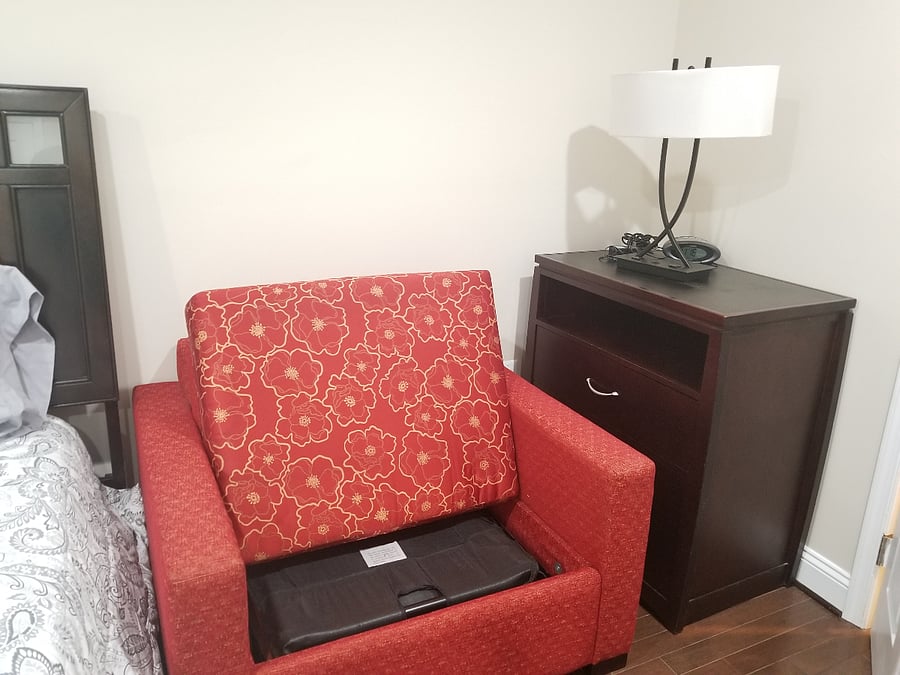 Single sofa bed in mbr