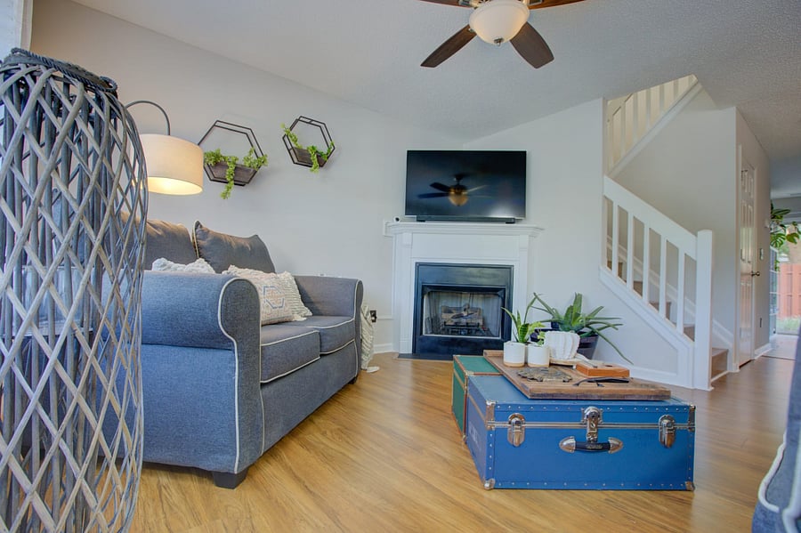 Enjoy the living room area