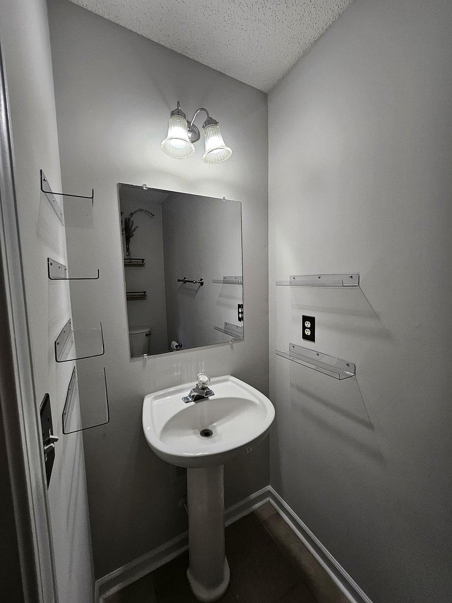 Half bathroom near laundry