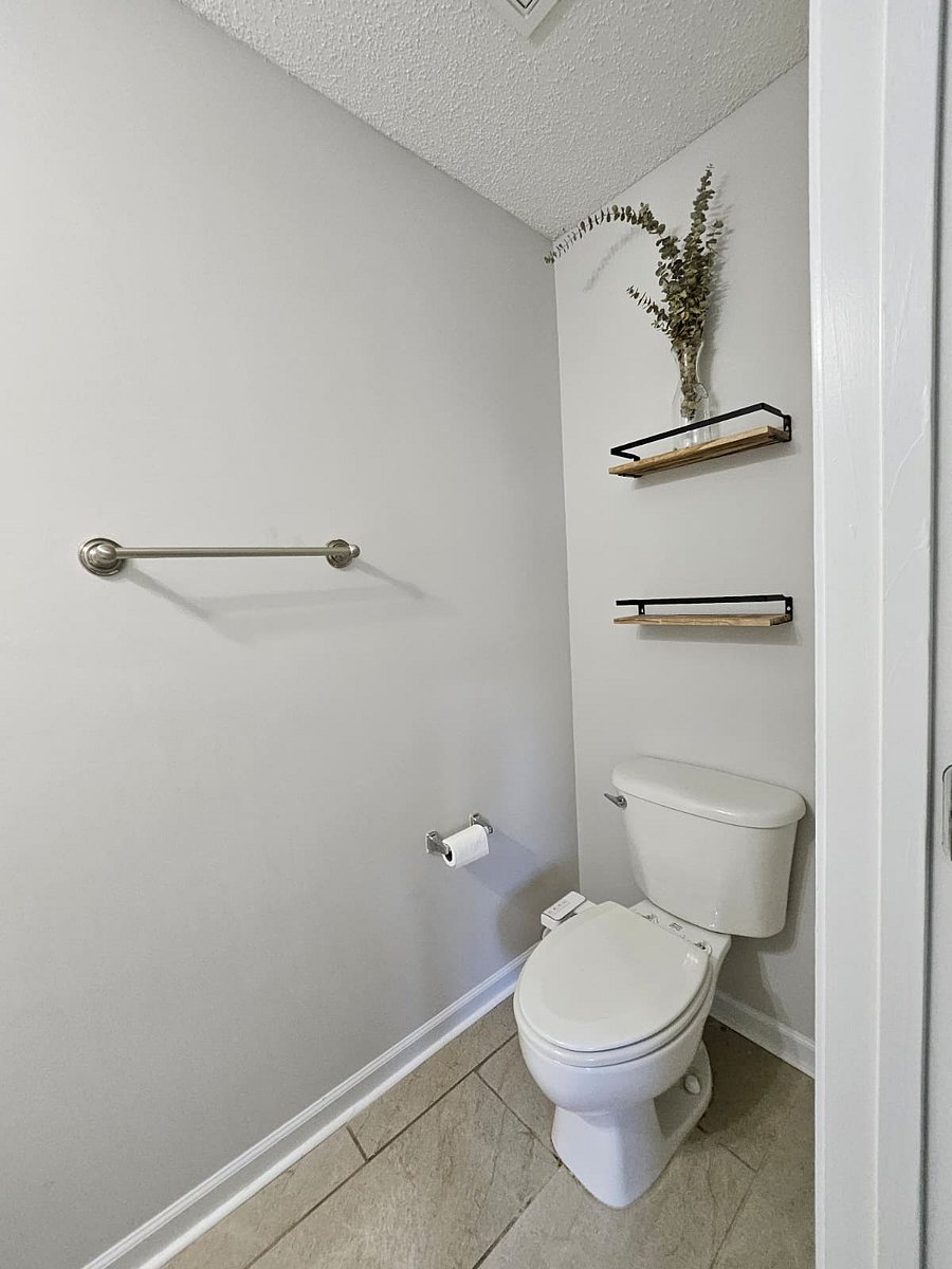 Half bathroom near laundry