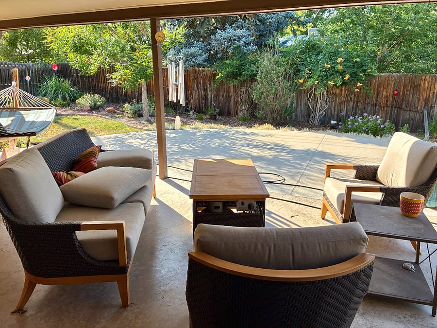 Shared back patio.