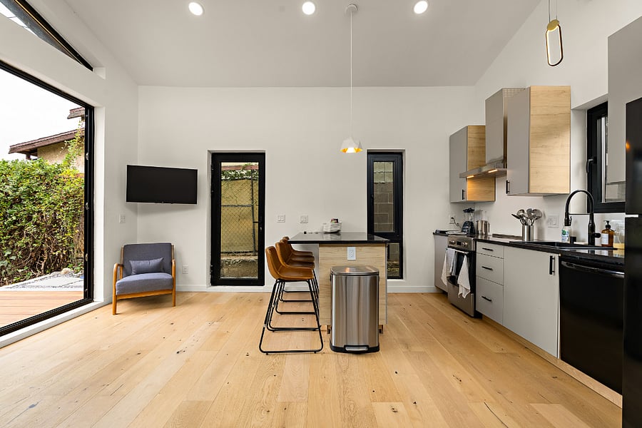 Open concept kitchen