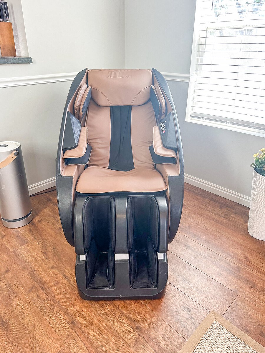 Massage chair with zero gravity recline mode.