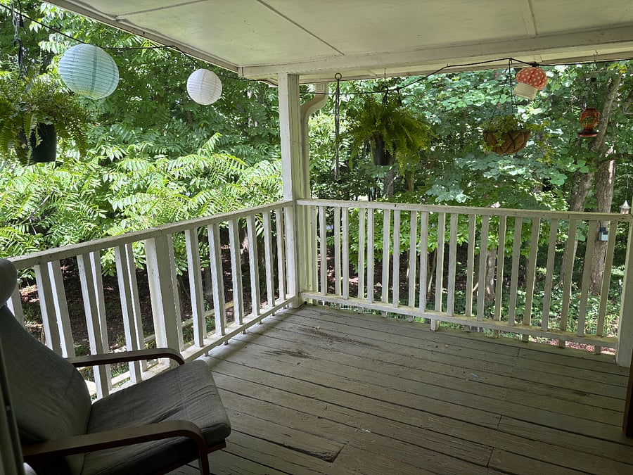 Upstairs deck
