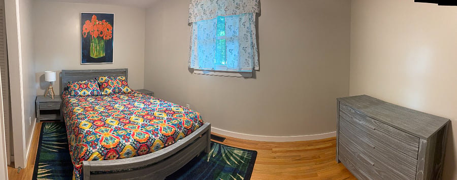 Bedroom 2: queen bed.  Directly across the hall from the master.