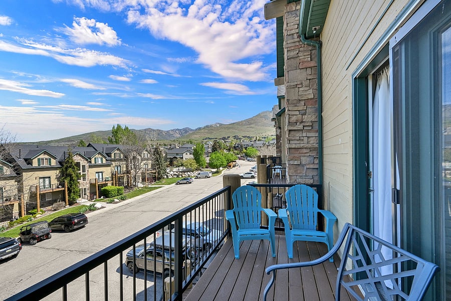 Balcony off of main floor bedroom