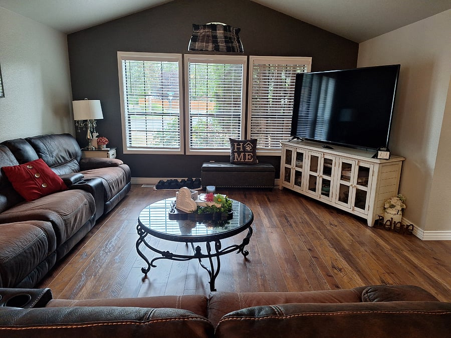 Living room lots of seating and 3 reclining spots