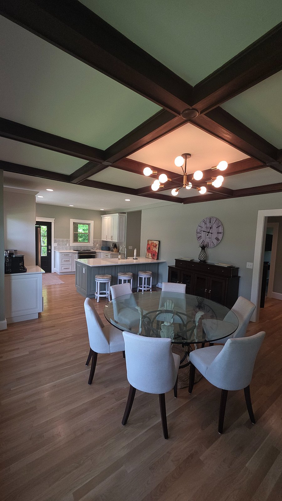 Kitchen with island bar