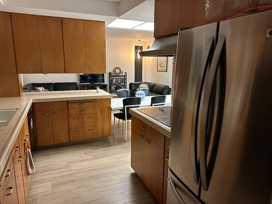 Induction stove, double oven
