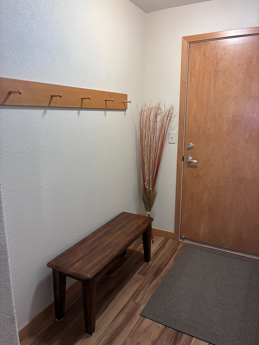 Enter from the heated garage to this landing area.