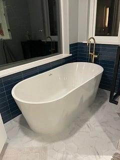 Primary bath soaking tub