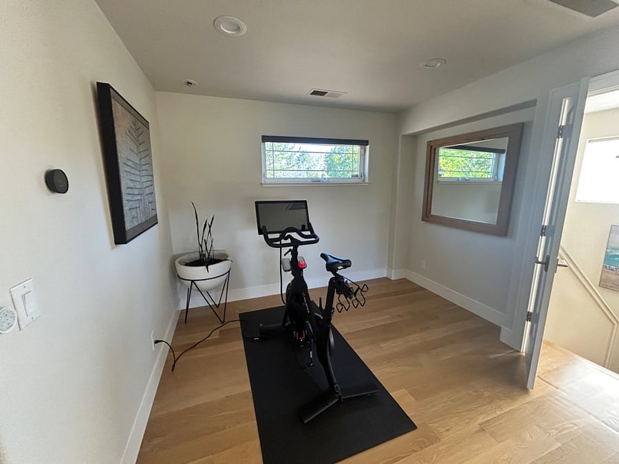 Private peloton on second floor primary suite.