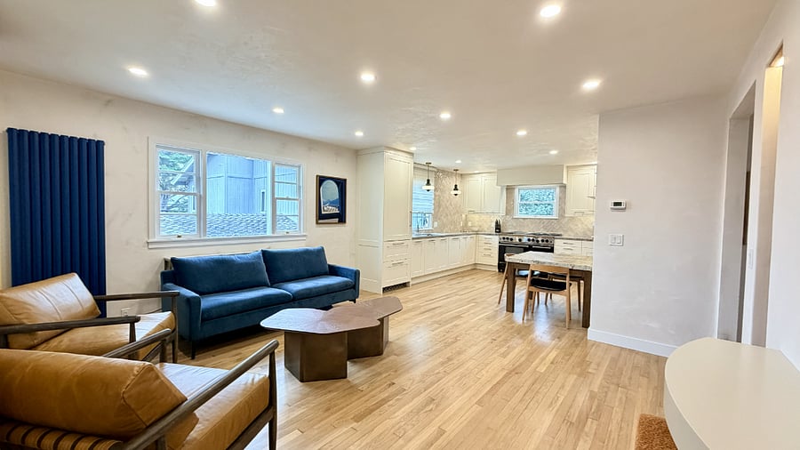 Livingroom & Kitchen from Entry