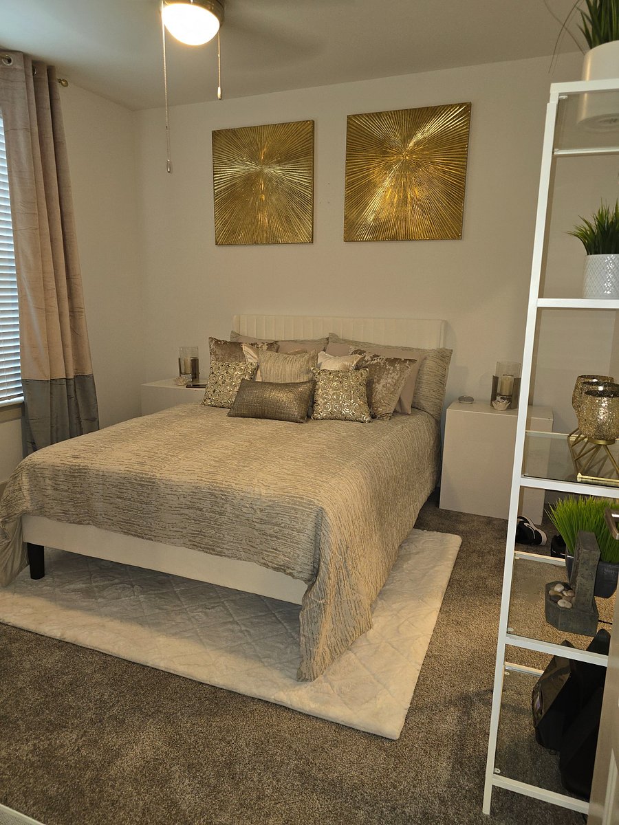 Bedroom 1 with luxury bedding