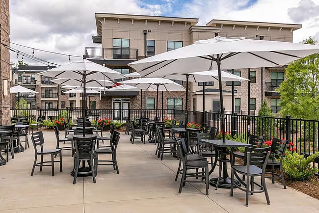 Coffee shop patio