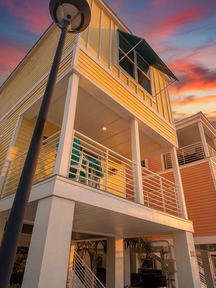 Exterior and balcony