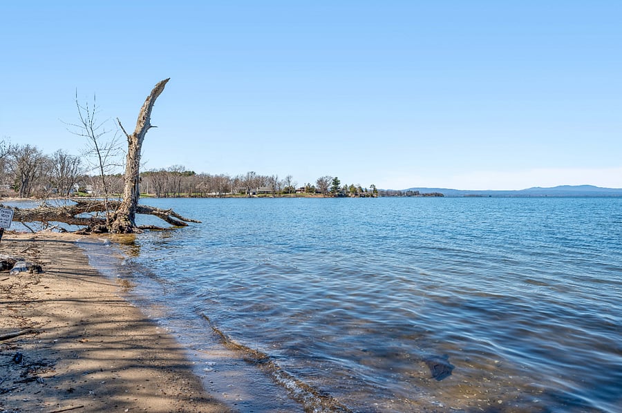 Private beach to swim, walk, kayak