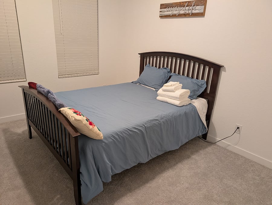 bedroom #3 w/adjustable queen