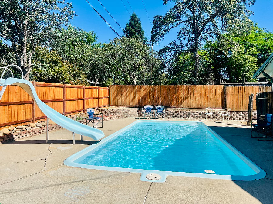 Enclosed inground pool
