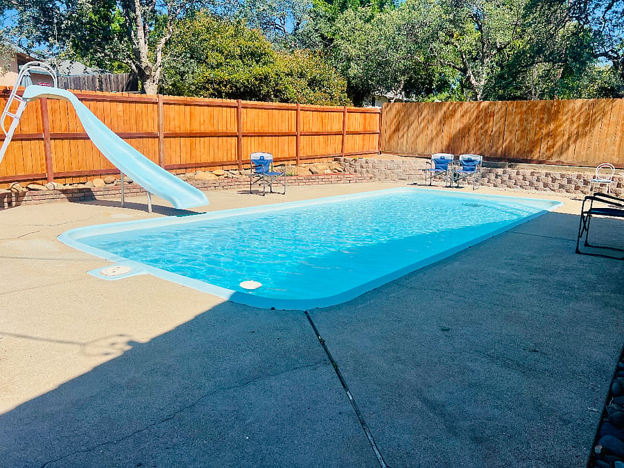 Enclosed inground pool